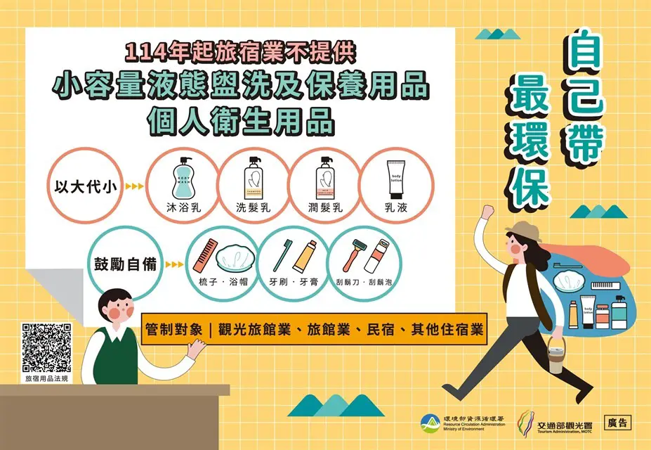 2025年1月起不主動提供一次性備品